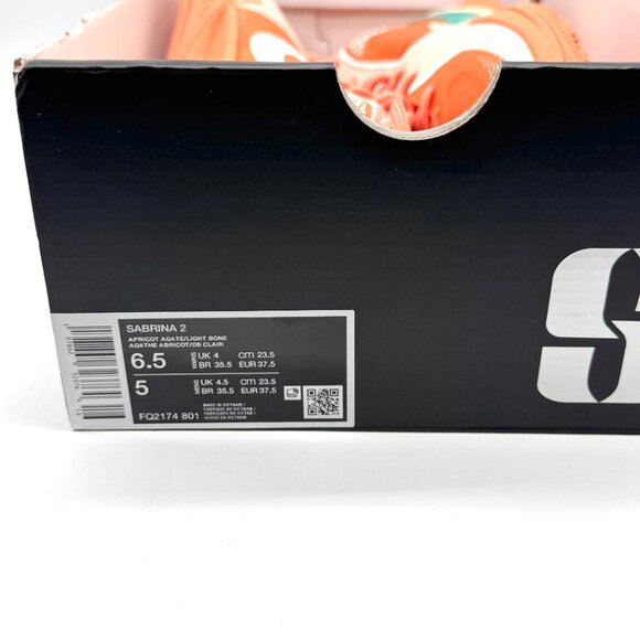 Nike Sabrina 2 Apricot Orange Basketball Shoes Sz 6.5 New FQ2174-801 - Picture 10 of 11